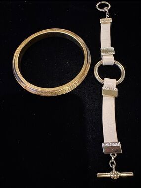 Set of Two Gold-Tone Bracelets